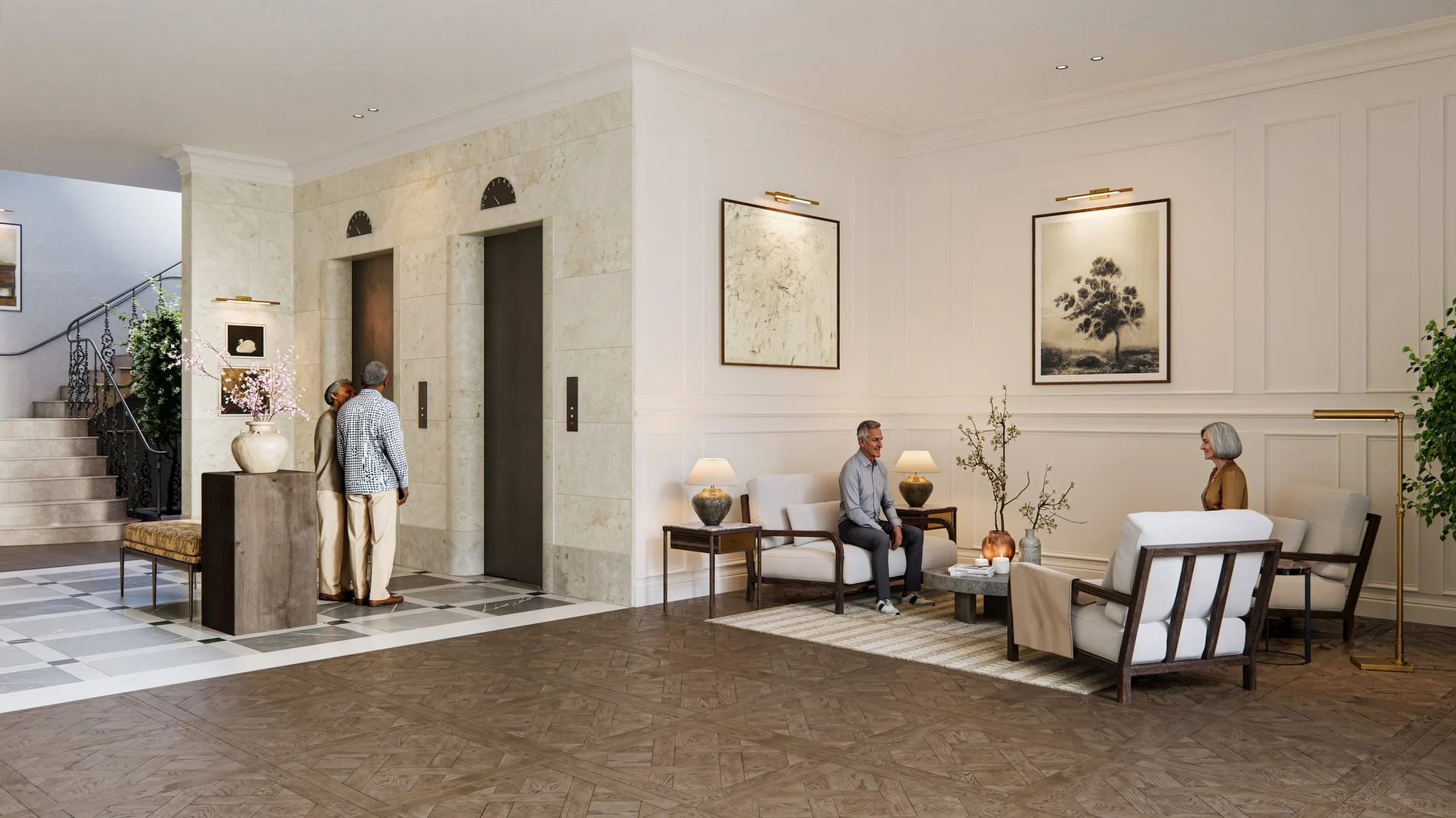 The Lakes residents’ lobby